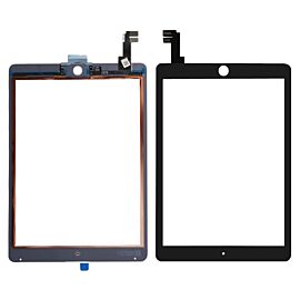 For Apple iPad Air 2 (2014) iPad 6 A1567 A1566 9.7 inch Front Glass Panel with Home Button Front Glass - Black